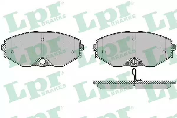 Комплект тормозных колодок LPR 05P1357 (23184, 5SP1357)