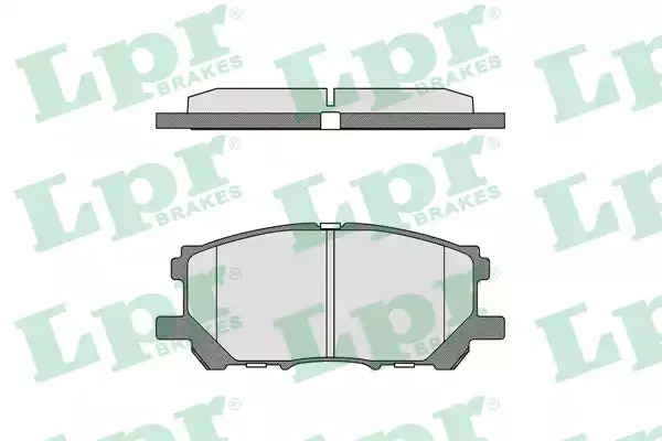 Комплект тормозных колодок LPR 05P1368 (23989, 5SP1368)