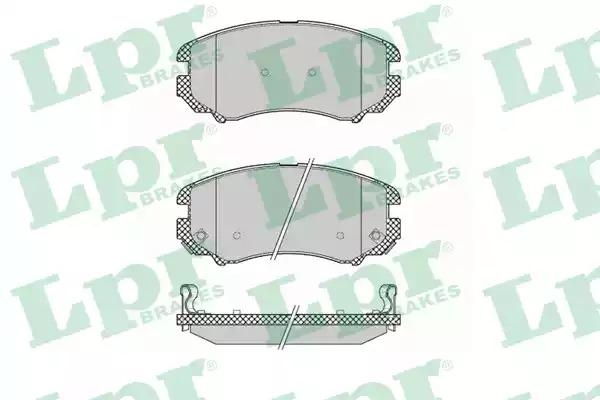 Комплект тормозных колодок LPR 05P1369 (23891, 23892, 23893, 5SP1369)