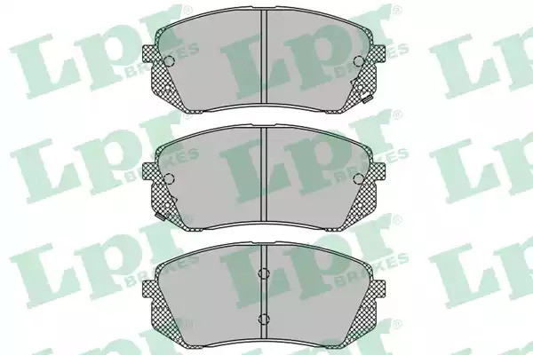 Комплект тормозных колодок LPR 05P1415 (24501, 24502, 24503, 5SP1415)