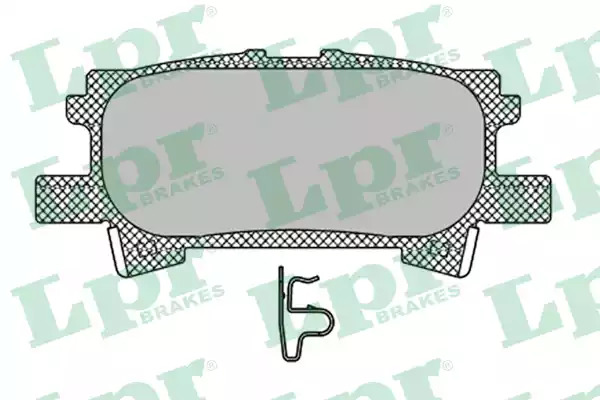Комплект тормозных колодок LPR 05P1436 (23967, 5SP1436)