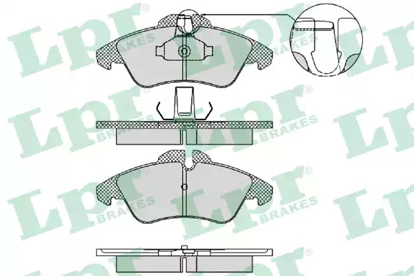 Комплект тормозных колодок LPR 05P1469 (23990, 23991, 5SP1469)
