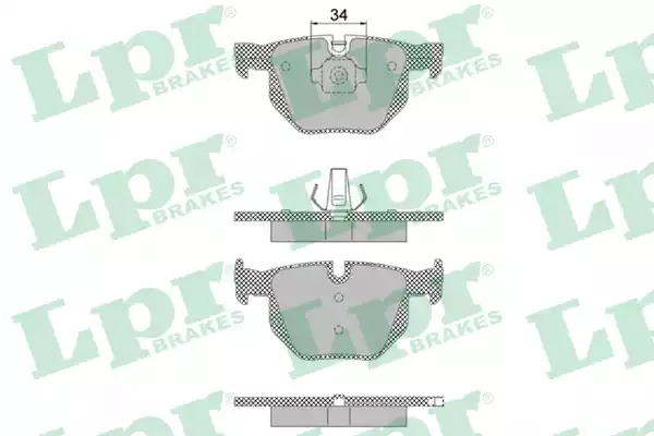 Комплект тормозных колодок LPR 05P1472 (23447, 23732, 5SP1472)