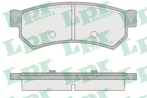 Комплект тормозных колодок LPR 05P1564 (24071, 5SP1564)