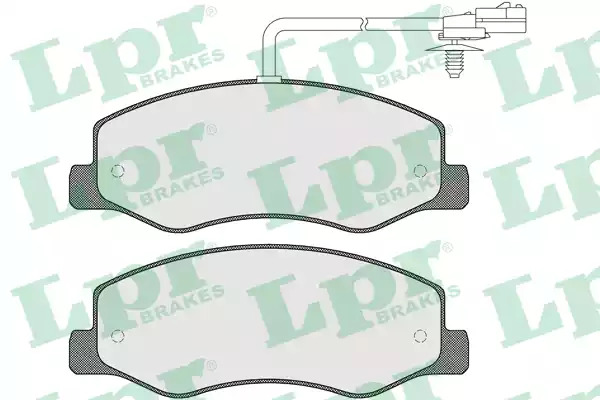 Комплект тормозных колодок LPR 05P1570 (25172, 5SP1570)