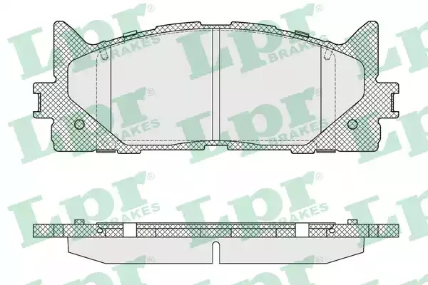 Комплект тормозных колодок LPR 05P1593 (24350, 5SP1593)