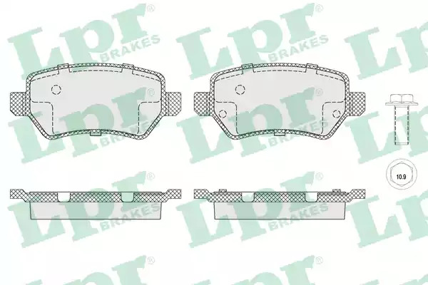 Комплект тормозных колодок LPR 05P1650 (23417, 5SP1650)