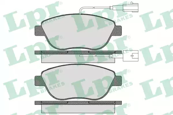 Комплект тормозных колодок LPR 05P1657 (23708, 23709, 5SP1657)