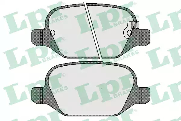 Комплект тормозных колодок LPR 05P1725 (25652, 25653, 25654, 5SP1725)