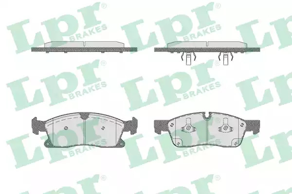 Комплект тормозных колодок LPR 05P1735 (25192, 25500, 5SP1735)