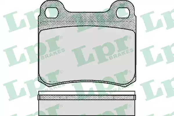 Комплект тормозных колодок LPR 05P181 (20687, 5SP181)