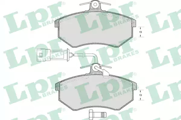 Комплект тормозных колодок LPR 05P221 (20901, 5SP221)