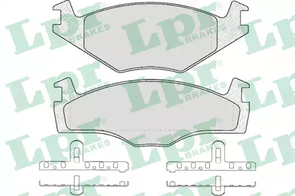 Комплект тормозных колодок LPR 05P224 (20888, 20887, 5SP224)