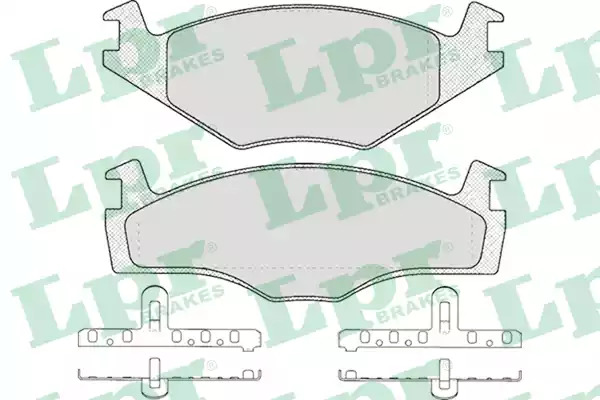 Комплект тормозных колодок LPR 05P225 (20887, 20888, 5SP225)