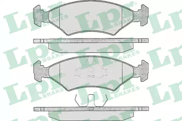 Комплект тормозных колодок LPR 05P233 (20753, 5SP233)