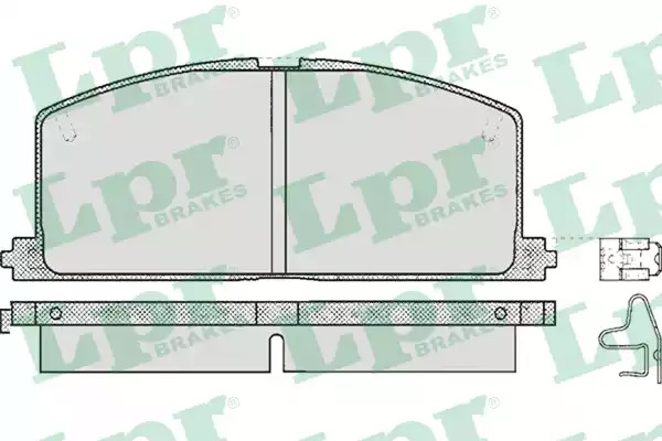 Комплект тормозных колодок LPR 05P268 (20870, 5SP268)