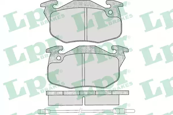 Комплект тормозных колодок LPR 05P271 (20906, 20905, 5SP271)