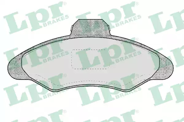 Комплект тормозных колодок LPR 05P383 (21171, 5SP383)