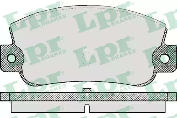 Комплект тормозных колодок LPR 05P410 (20841, 5SP410)