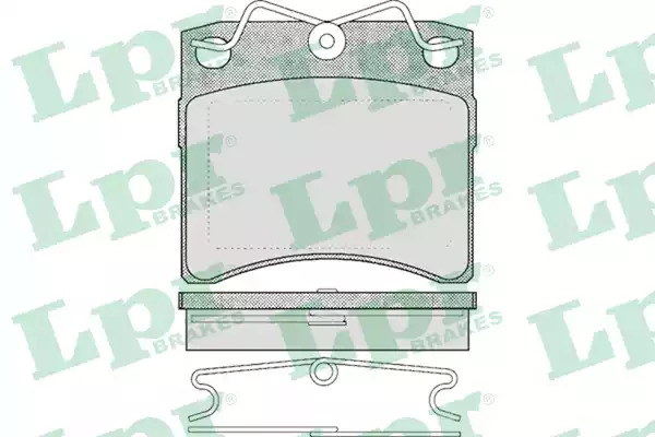 Комплект тормозных колодок LPR 05P437 (20195, 20652, 5SP437)