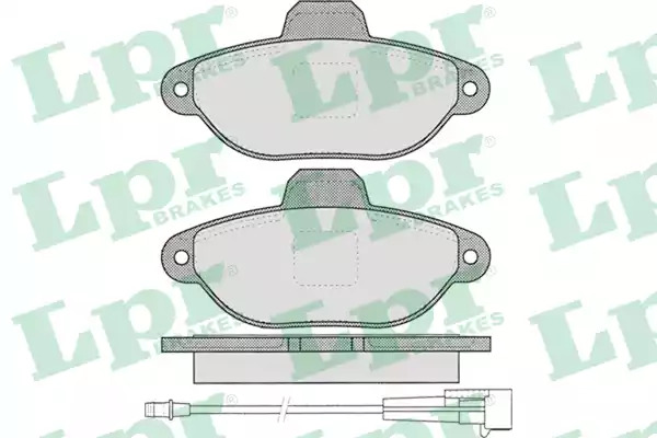 Комплект тормозных колодок LPR 05P462 (21436, 5SP462)