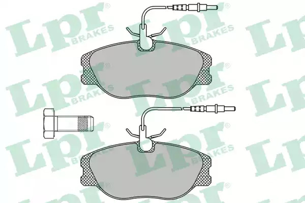 Комплект тормозных колодок LPR 05P498 (21801, 21802, 21963, 5SP498)