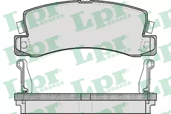 Комплект тормозных колодок LPR 05P514 (21833, 21834, 5SP514)