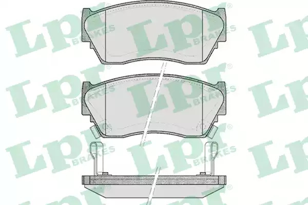 Комплект тормозных колодок LPR 05P520 (21657, 5SP520)