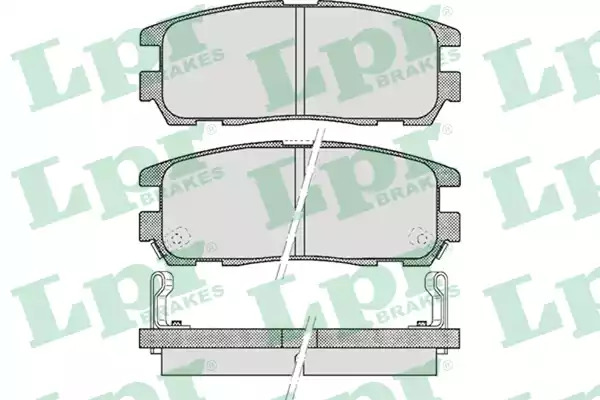 Комплект тормозных колодок LPR 05P524 (21875, 21876, 21877, 5SP524)