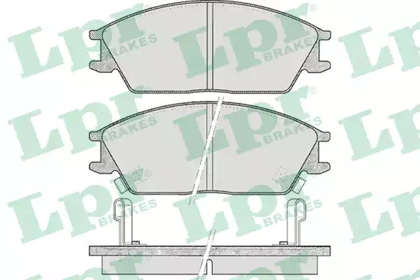 Комплект тормозных колодок LPR 05P542 (21012, 5SP542)