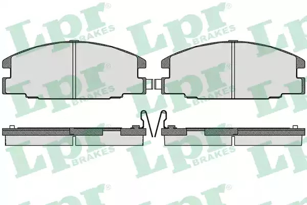 Комплект тормозных колодок LPR 05P544 (21543, 21544, 5SP544)