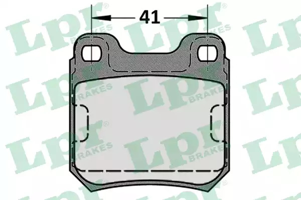 Комплект тормозных колодок LPR 05P584 (21051, 5SP584)