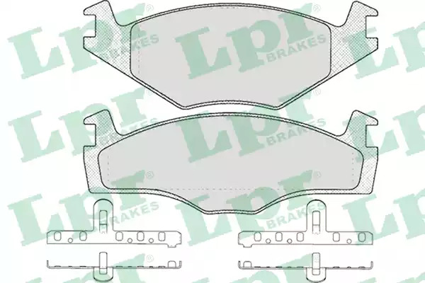 Комплект тормозных колодок LPR 05P591 (20887, 20888, 5SP591)