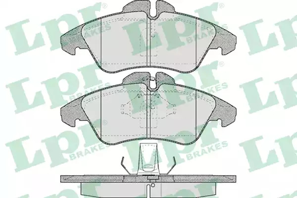 Комплект тормозных колодок LPR 05P608 (21576, 21577, 5SP608)