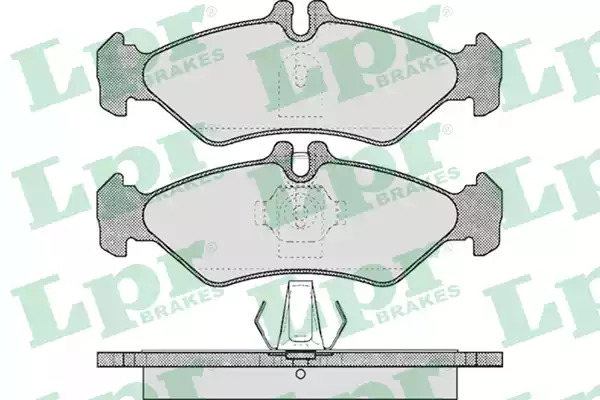 Комплект тормозных колодок LPR 05P609 (21621, 21622, 5SP609)