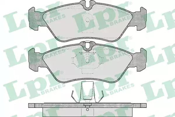 Комплект тормозных колодок LPR 05P610 (21661, 21592, 21593, 5SP610)