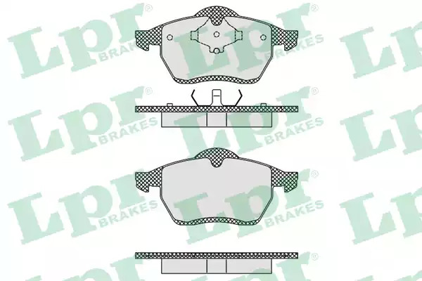 Комплект тормозных колодок LPR 05P612 (21848, 21849, 5SP612)