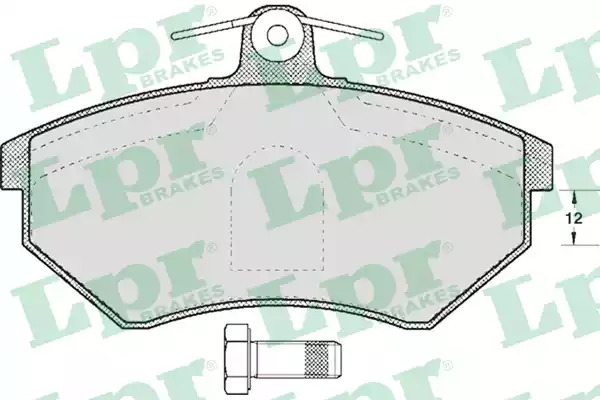 Комплект тормозных колодок LPR 05P613 (20168, 5SP613)
