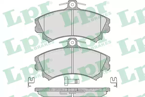 Комплект тормозных колодок LPR 05P615 (21920, 5SP615)