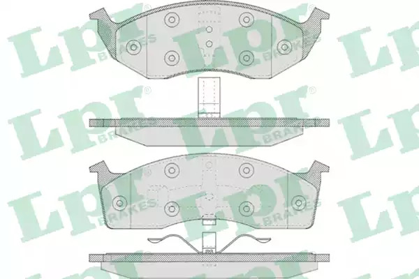 Комплект тормозных колодок LPR 05P629 (23043, 23044, 5SP629)