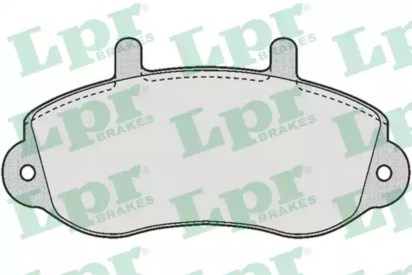Комплект тормозных колодок LPR 05P663 (23302, 5SP663)