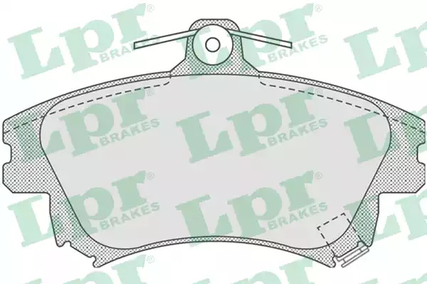 Комплект тормозных колодок LPR 05P711 (21983, 5SP711)