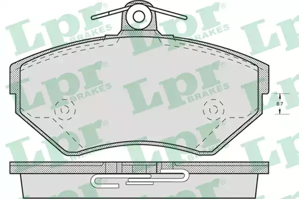 Комплект тормозных колодок LPR 05P718 (21945, 5SP718)