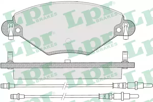 Комплект тормозных колодок LPR 05P793 (23277, 5SP793)