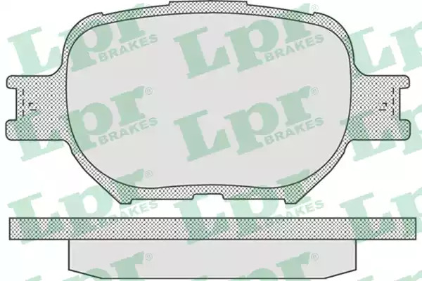Комплект тормозных колодок LPR 05P837 (23526, 5SP837)