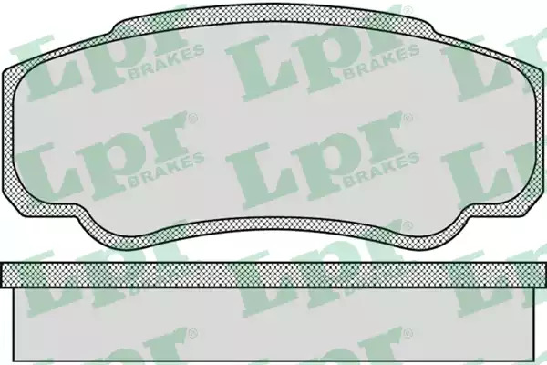 Комплект тормозных колодок LPR 05P885 (23921, 23860, 5SP885)