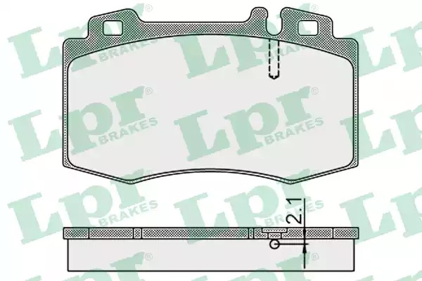 Комплект тормозных колодок LPR 05P899 (23271, 5SP899)