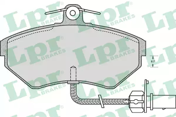Комплект тормозных колодок LPR 05P979 (23393, 5SP979)