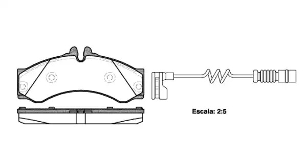Комплект тормозных колодок WOKING P7143.12 (PSA714312, D1136-8246)