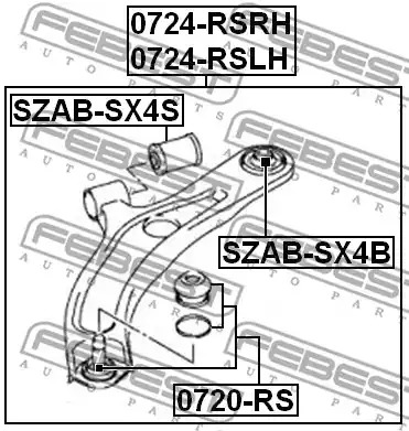 Шарнир FEBEST 0720-RS